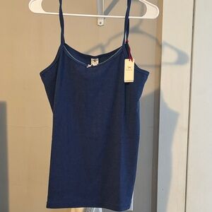 Navy Blue Women's Tank Top - The Black Dog